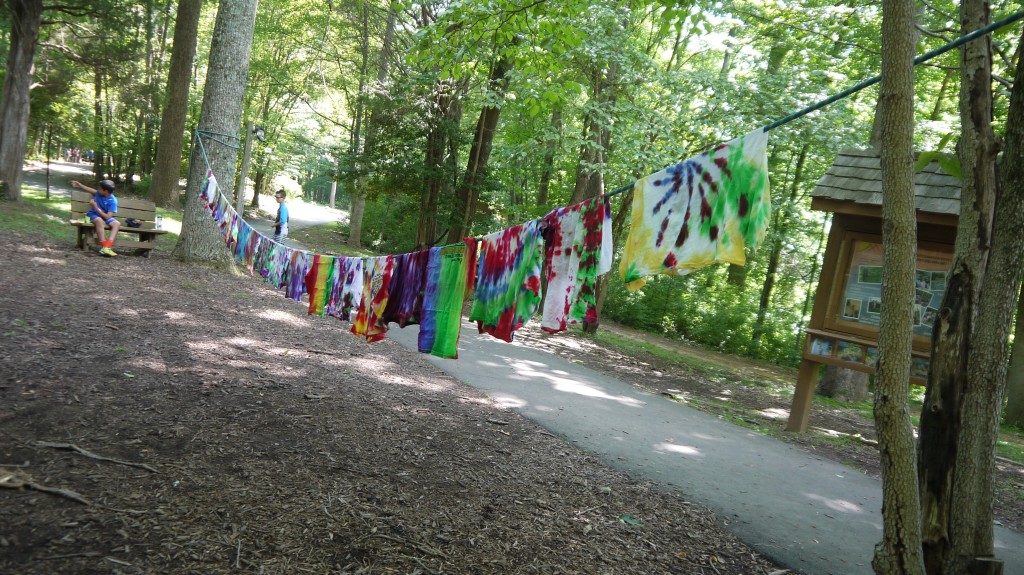 residential camp tie dye shirts
